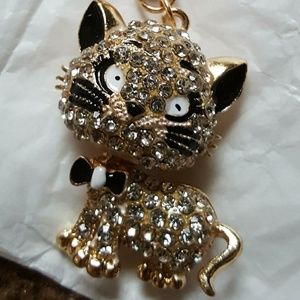 🌜Kitty Rhinestone Keychain/Bag Charm🌛
